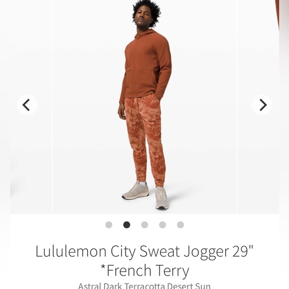 Lululemon City Sweat Jogger 29” Size XL Astral Dark Terracota